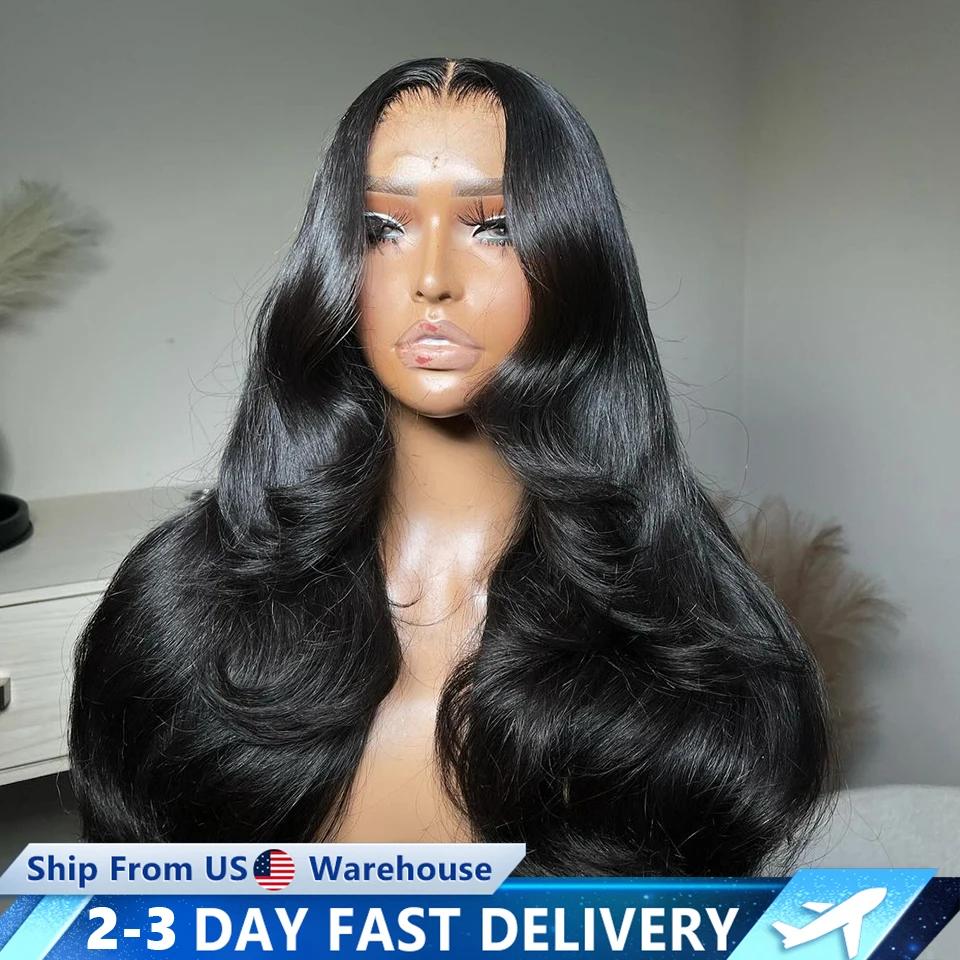Perruque Lace Front Wig Body Wave Brésilienne Naturelle, Cheveux Humains, 13x4, 13x6, 4x4, 6x4, 5x5,