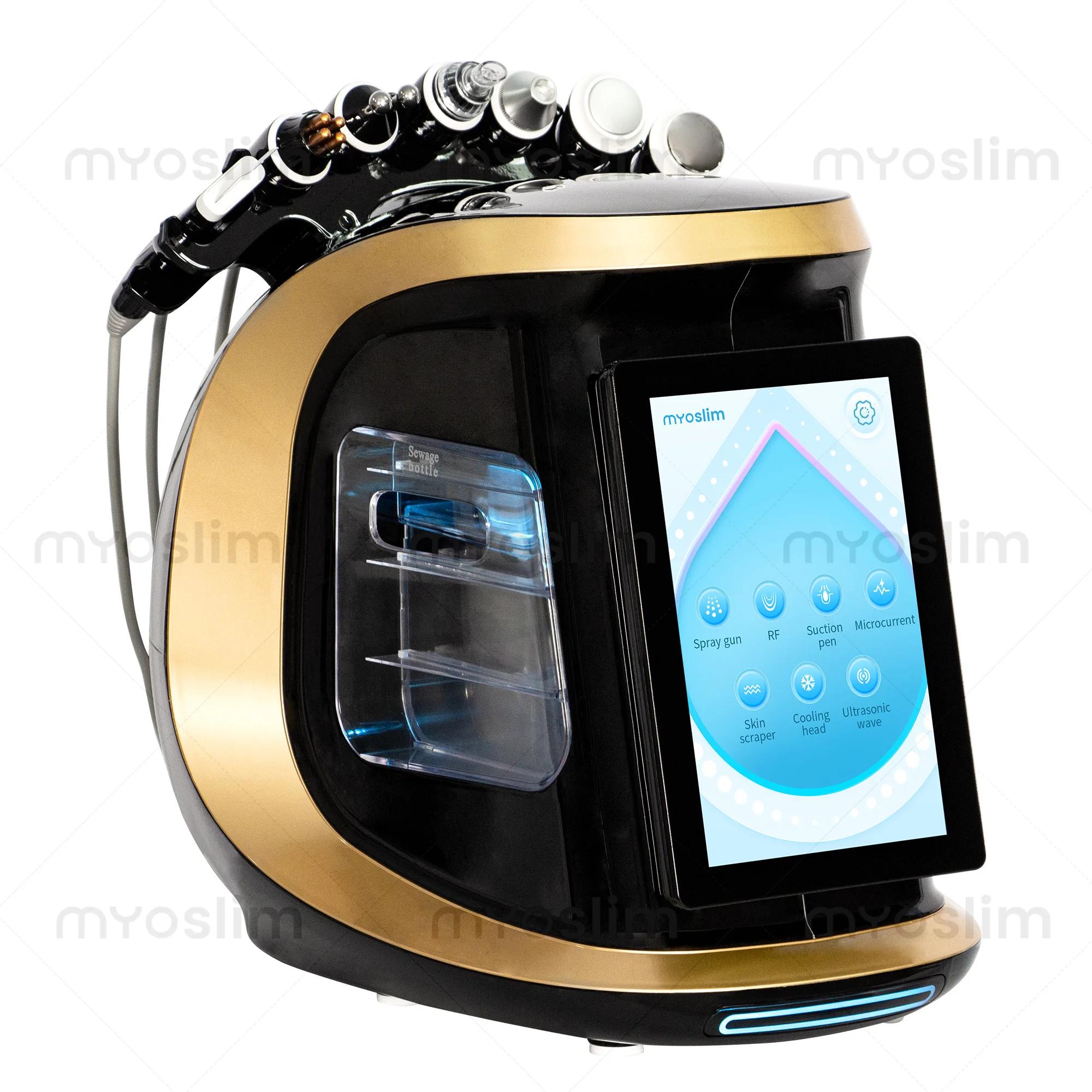 Appareil professionnel intelligent d'analyse de la peau du visage bleu glace, rajeunissement ultraso