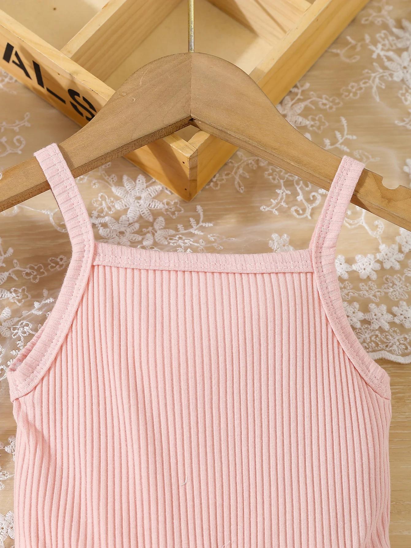Vêtements d'été pour petites filles, robe camisole en maille avec décor papillon, robe de princesse