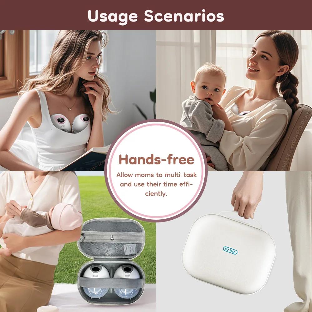 MAMIJOY tire-lait électrique portable 4 Modes 36 niveaux d'aspiration mains libres 35dB tire-lait à