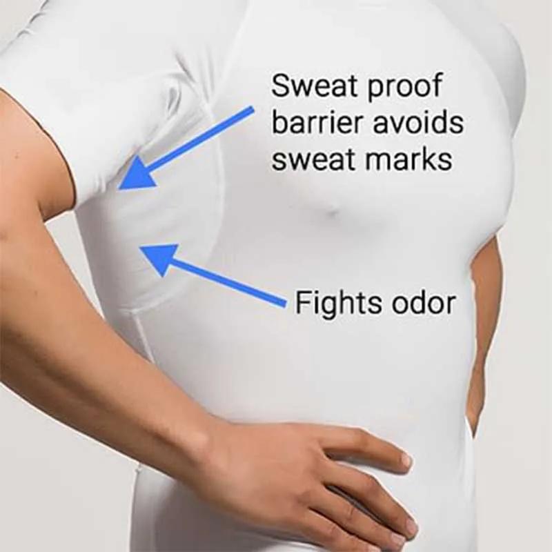 T-shirt léger anti-transpiration pour homme, système de superposition, pièges à la chaleur et à l'hu