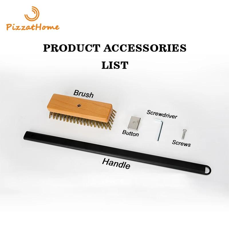 PizzAtHome four à Pizza biseauté brosse en cuivre poils grattoir en laiton ménage gril nettoyage fou