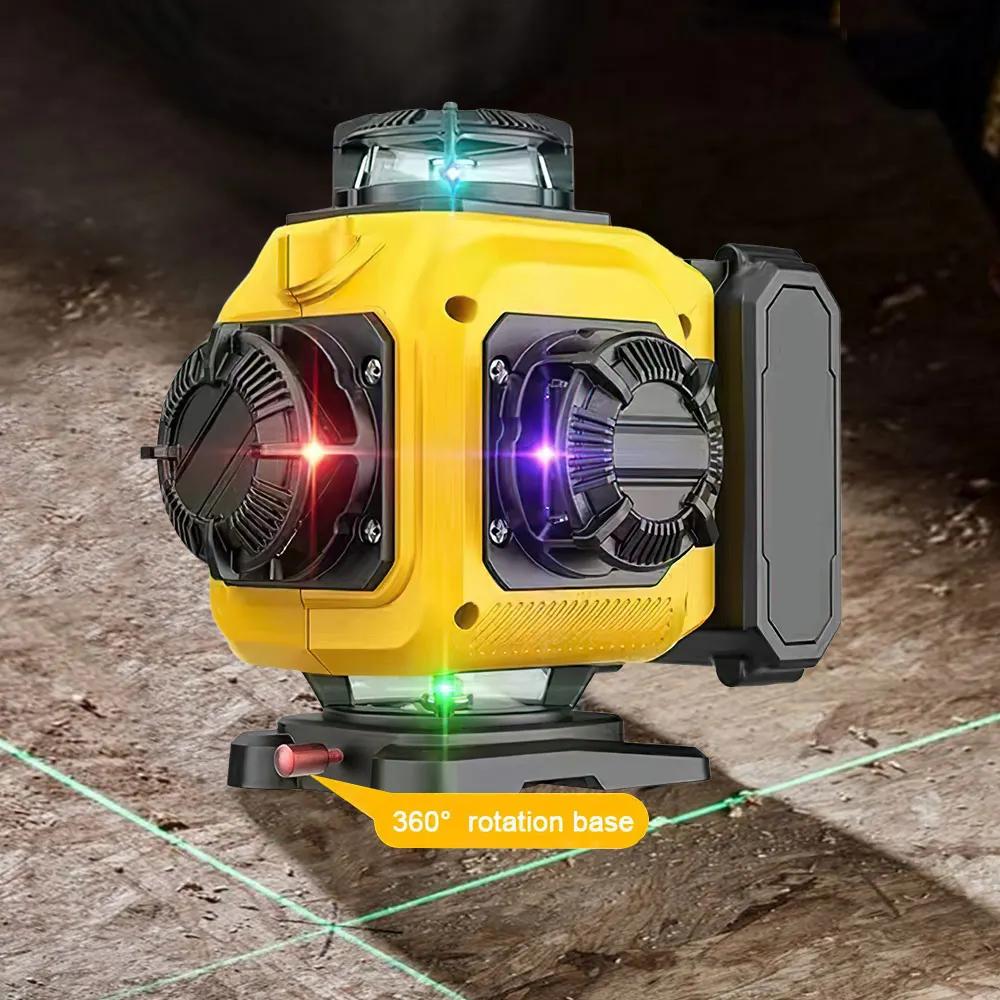 Professional 16 Lines 4D Laser Level Automatic 360° Horizontal & Vertical Powerful Lines Laser Level