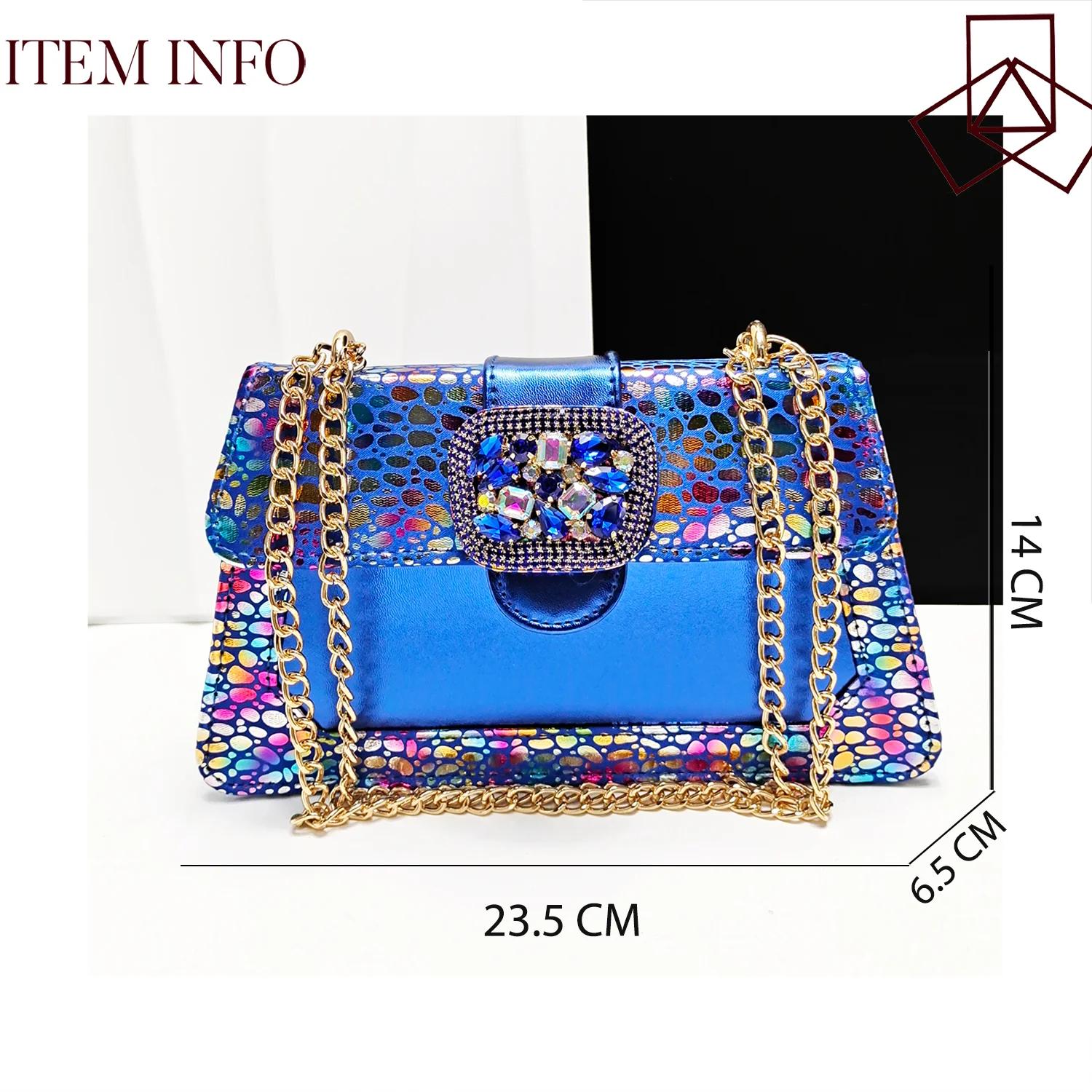 Chaussures et sacs au Design de mode italien, ensemble assorti, talons hauts à bout ouvert, strass d