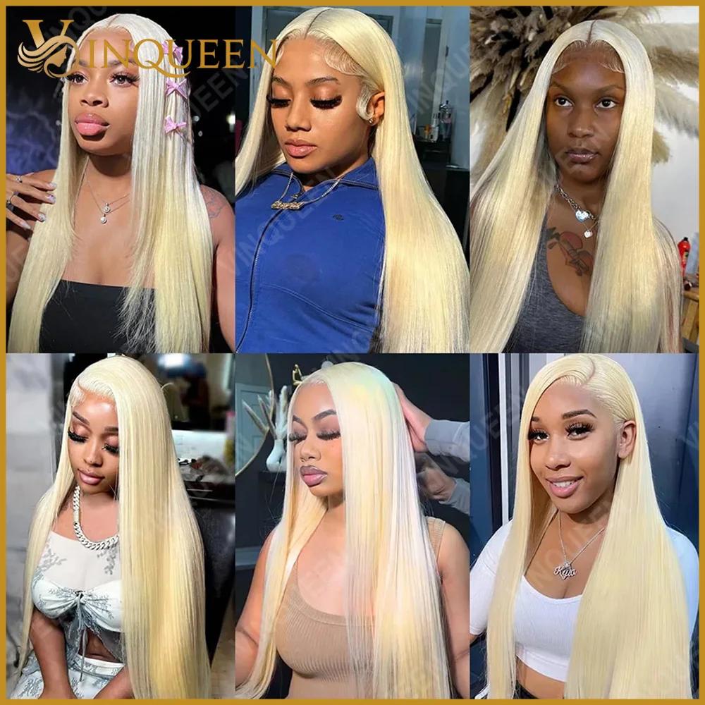 1/3/4 pièces 613 blonds cheveux humains paquets de cheveux humains droits brésilien Remy Extension T