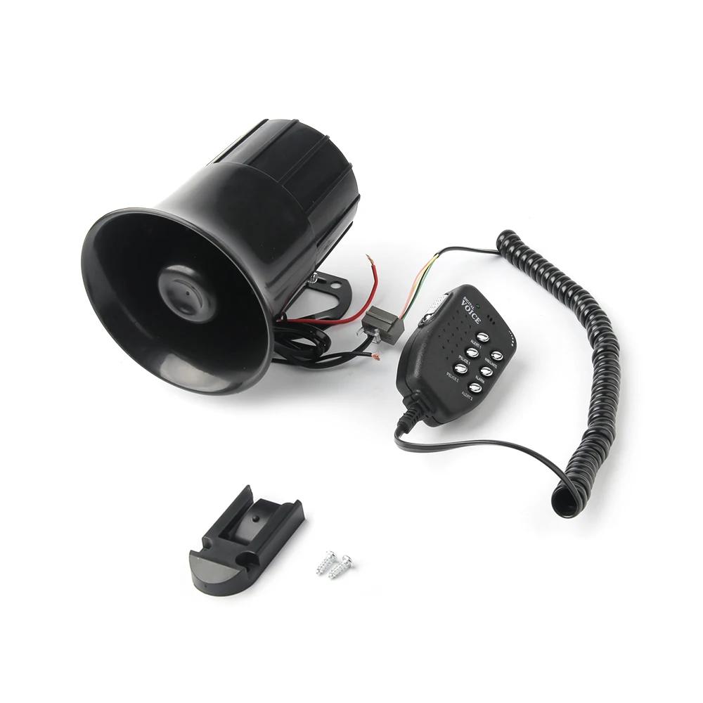 Sirène haut-parleur klaxon d'air 125DB fort 6 sons alarme Claxon 12V pour Auto voiture moto bateau m