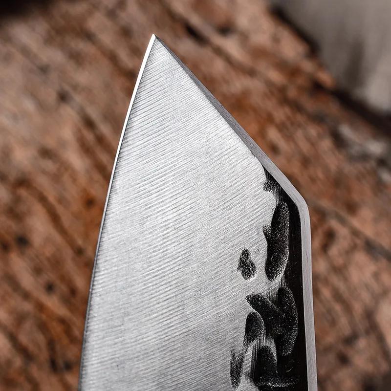 Couteau de Chef japonais forgé à la main, couteau de cuisine Kiritsuke, couteau en acier inoxydable