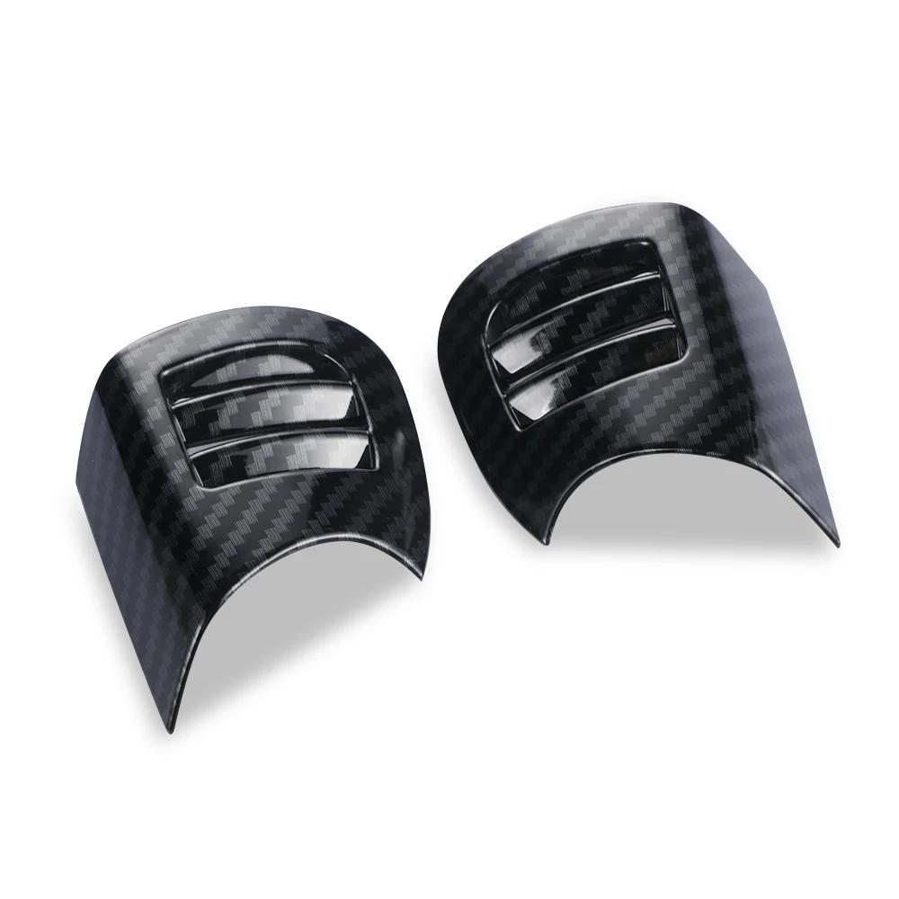 Couvercle de ventilation de voiture, coque de sortie, boîtier, autocollant en Fiber de carbone pour