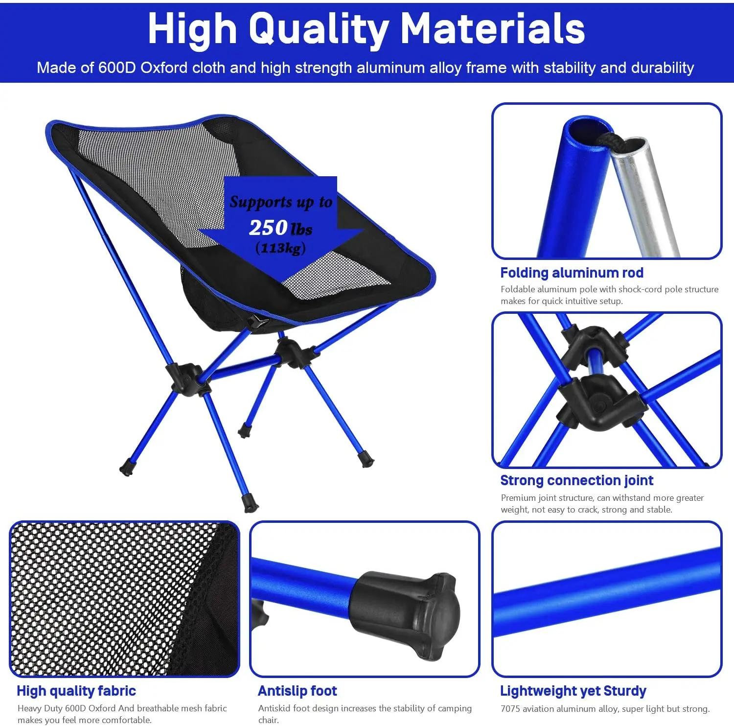 Chaise pliante ultralégère détachable, Portable, légère, siège étendu, pêche, Camping, maison, barbe