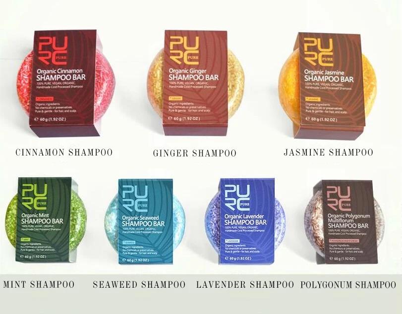 PURC-Shampooing bio Regina Vegan, 7 types, fait à la main, froid, ZEReLabels, pour cheveux brillants