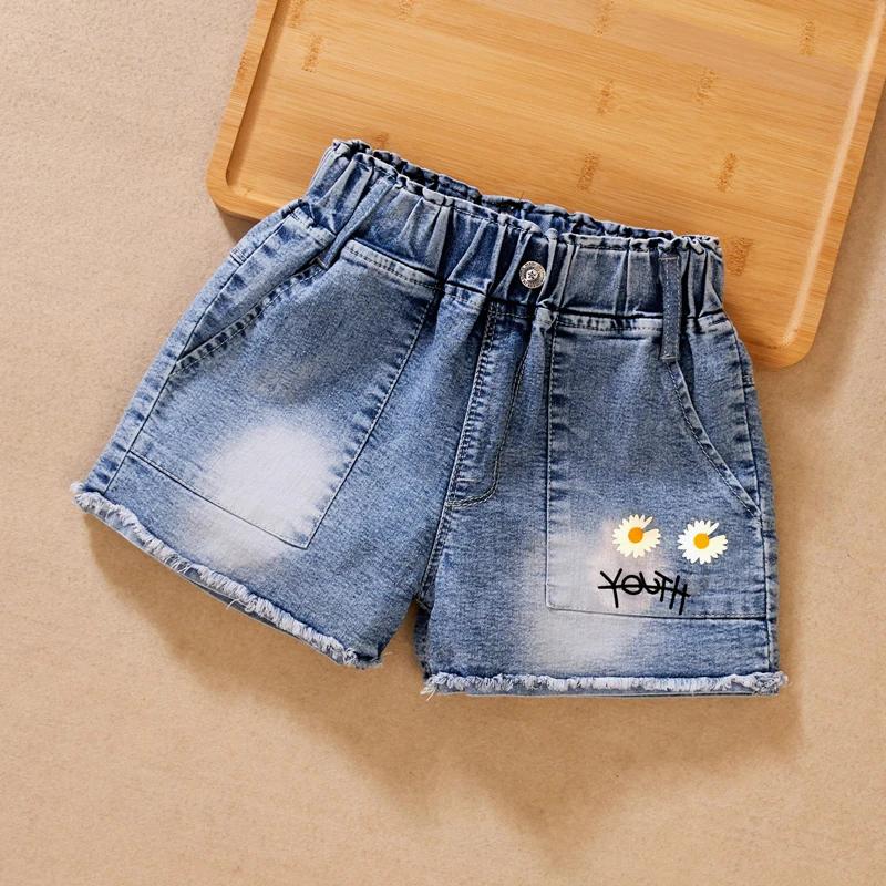 Short jean décontracté pour bébé fille été - Pantalon court en denim pour vêtements enfants tendance