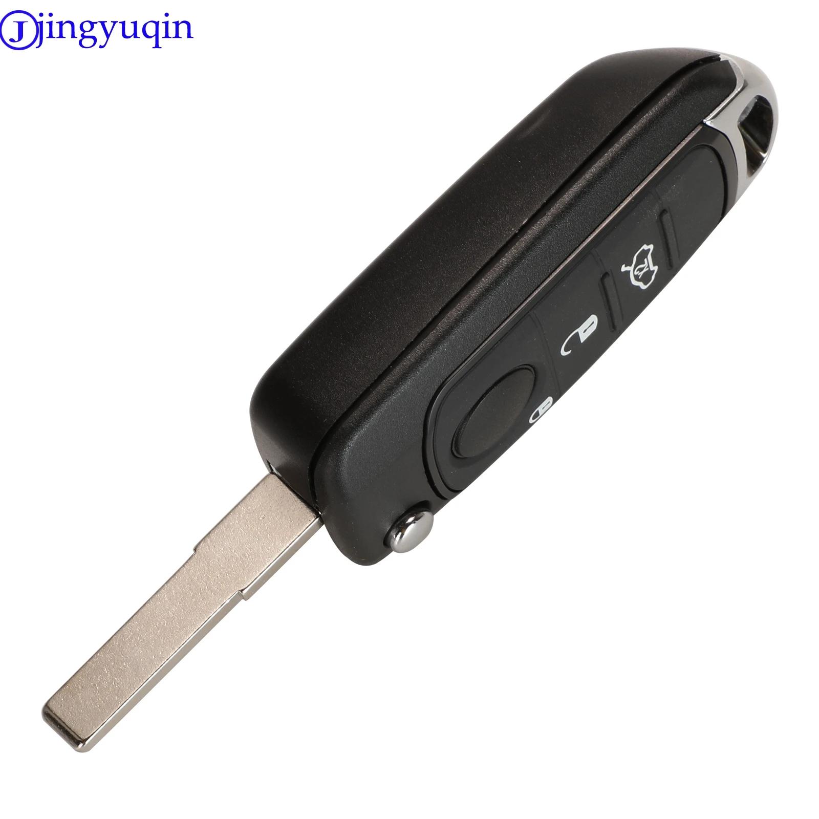 jingyuqin 3/4 Boutons 434MHz 4A Chip PCF7938 à distance de clé de voiture pour FIAT TYPE Toro 500X A