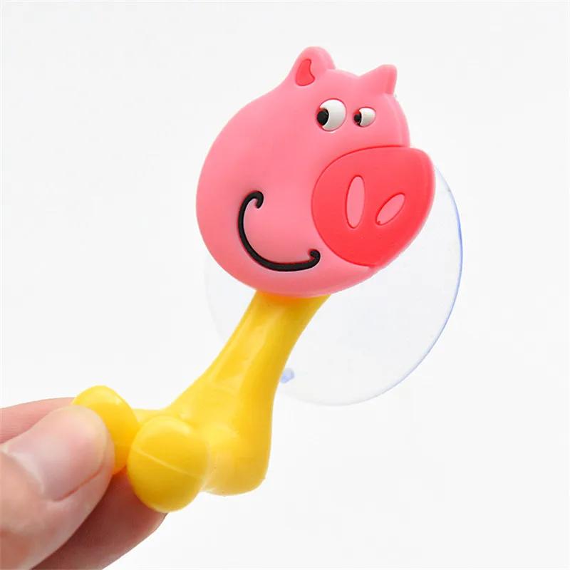 Porte-brosse à dents en forme d'animal de dessin animé, support de rangement mural antibactérien pou