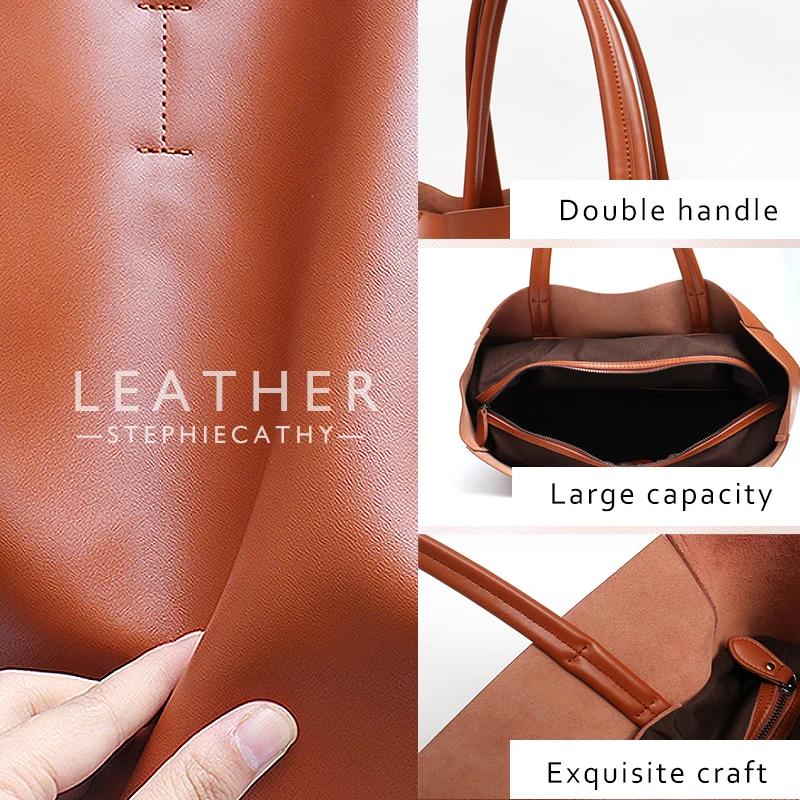 SC-Sacs fourre-tout en cuir de vachette pour femmes, sacs à main en cuir de vachette de créateur, sa
