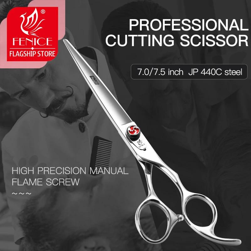 Fenice – ciseaux à cheveux JP440c, 7.0, 7.5 pouces, haute qualité, avec flamme, pour coupe de cheveu