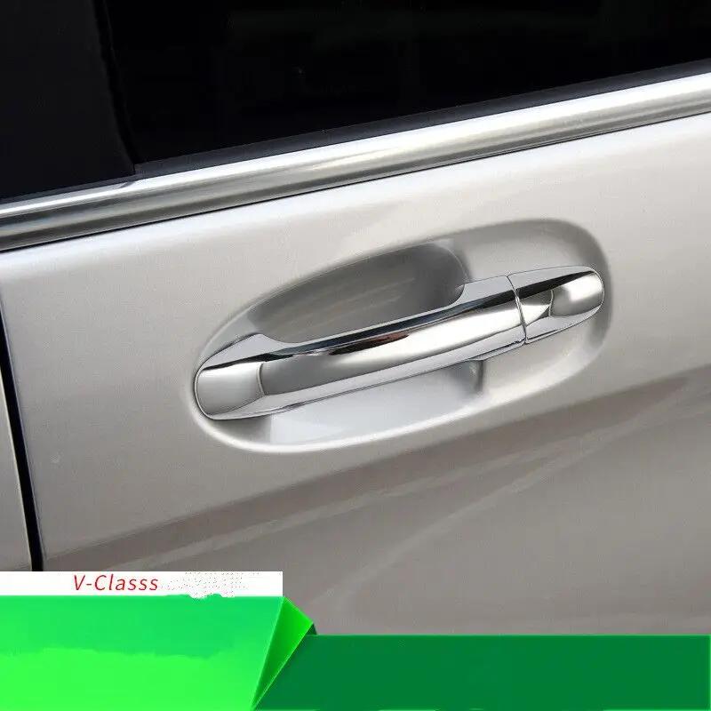 Couvercle chromé de poignée de porte de voiture, accessoires de style automobile, pour Mercedes Benz