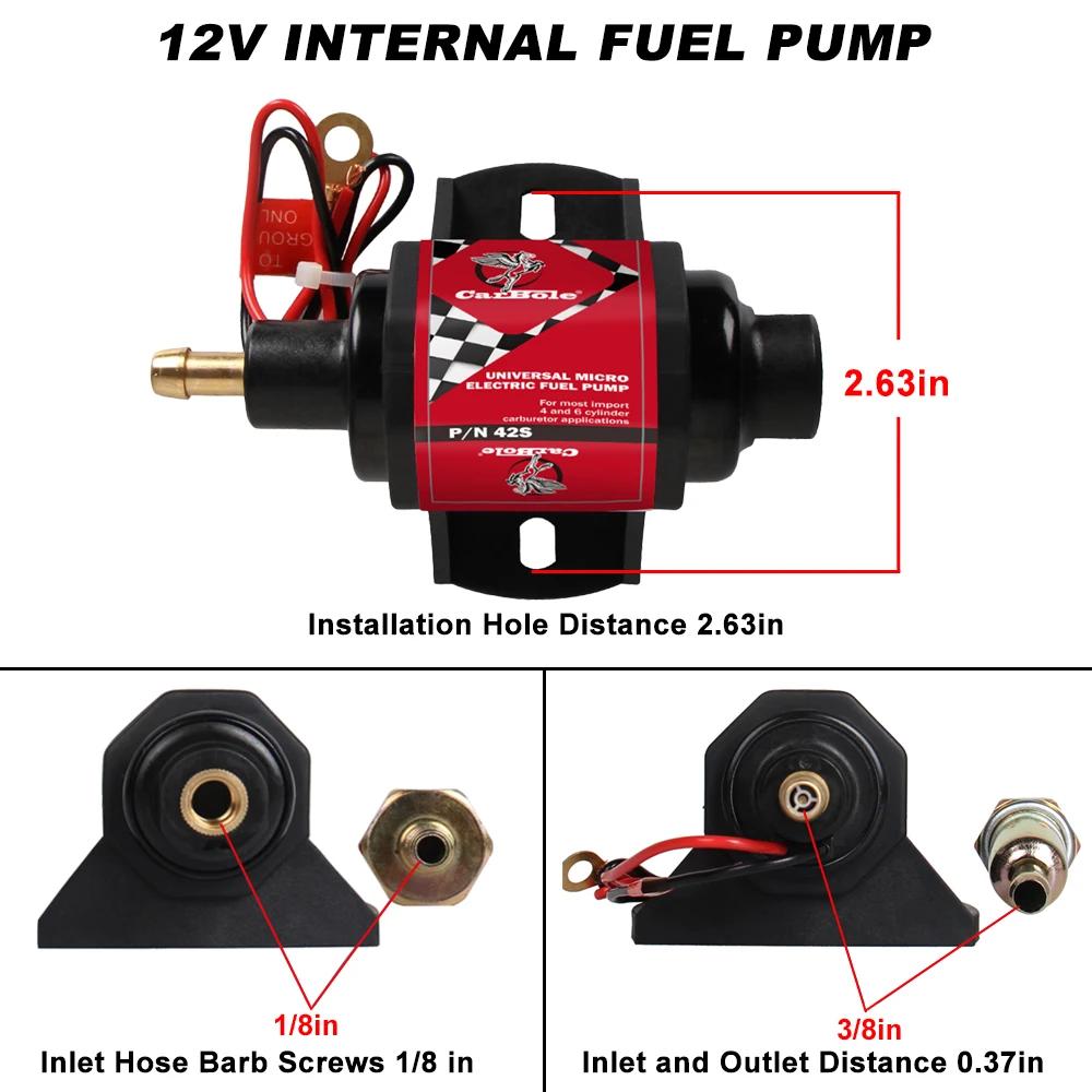 Micro pompe à carburant électrique 42S, basse pression, 2-3,5 psi, universelle, essence polymère