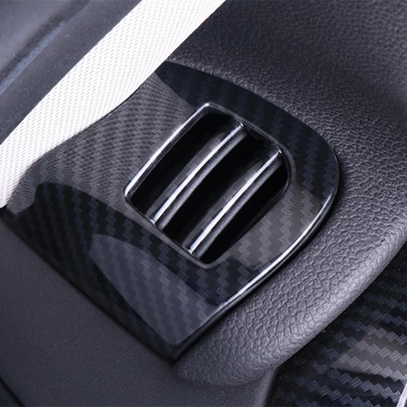 Couvercle de ventilation de voiture, coque de sortie, boîtier, autocollant en Fiber de carbone pour