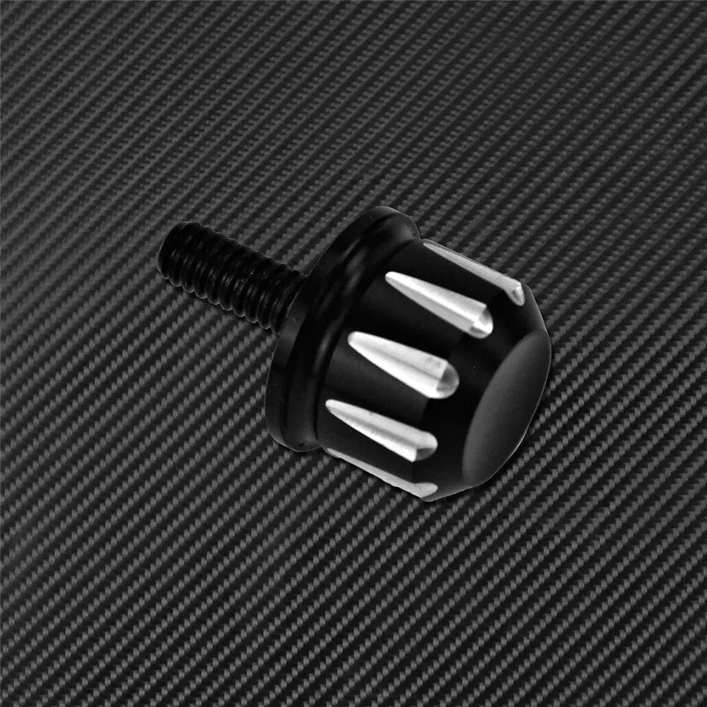 Vis de languette de boulon de siège de moto noir/Chrome, pour Harley Touring Road King Street Glide