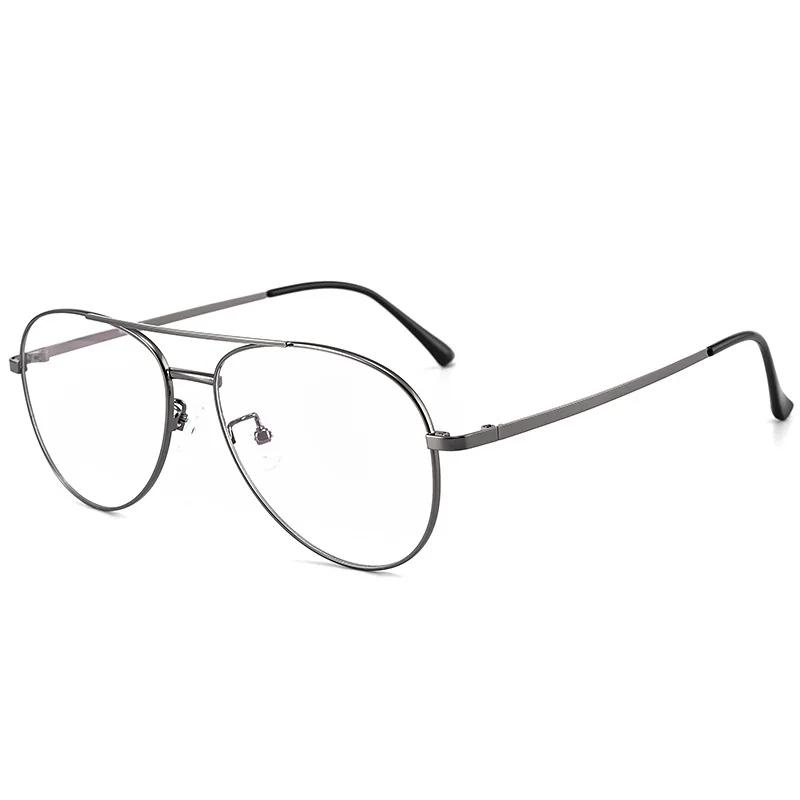 Monture de lunettes super légère en titane pur pour hommes, lunettes de pilote, lunettes décoratives