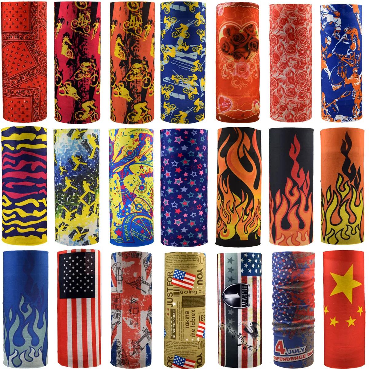 Hommes femmes coupe-vent bandeau Tube Bandana foulard en plein air cyclisme masque élastique sans co