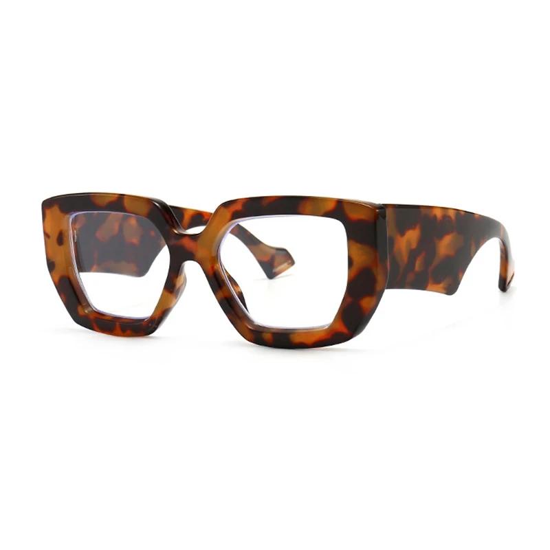 Marque Prescription lunettes de lecture cadre surdimensionné carré ordinateur Transparent femmes lun