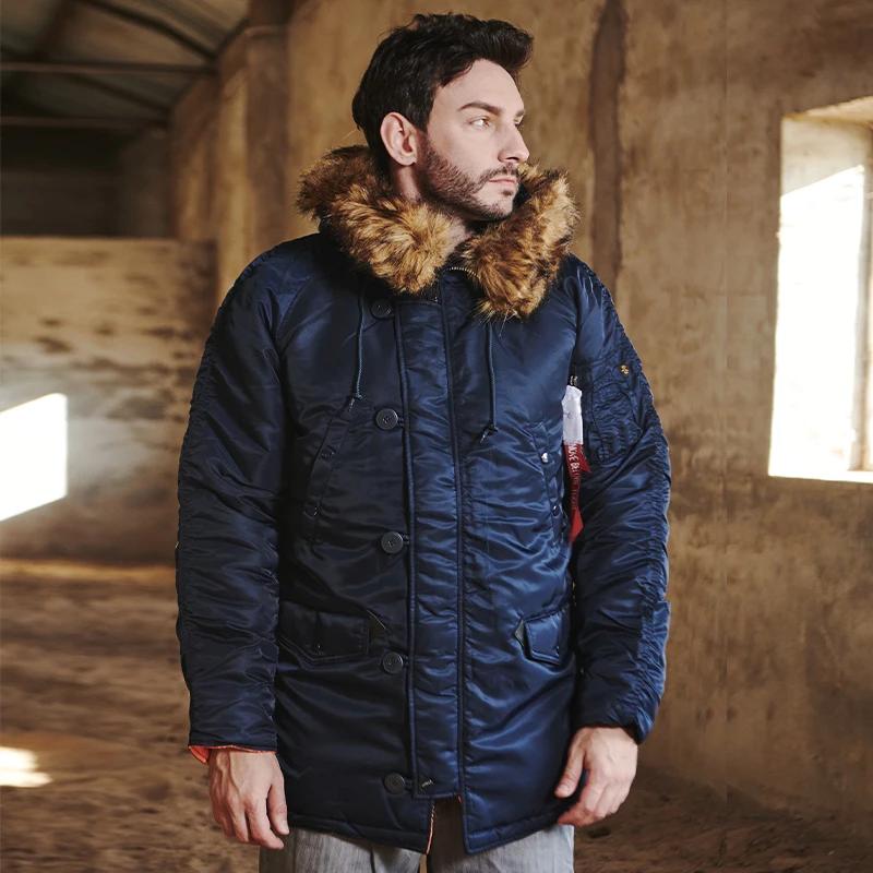 MGP Veste d'hiver standard pour homme, classique, parka pour temps froid extrême, imperméable, amovi