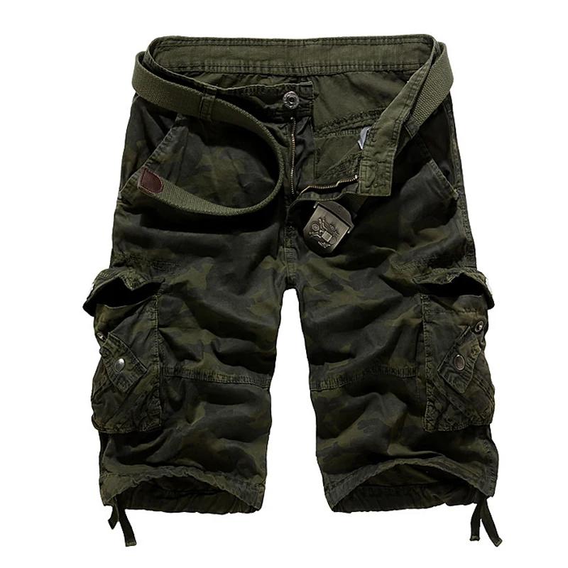 Shorts Cargo Camouflage Homme Nouvelle Collection 2026 – Coupe Ample Militaire Estivale – Taille US