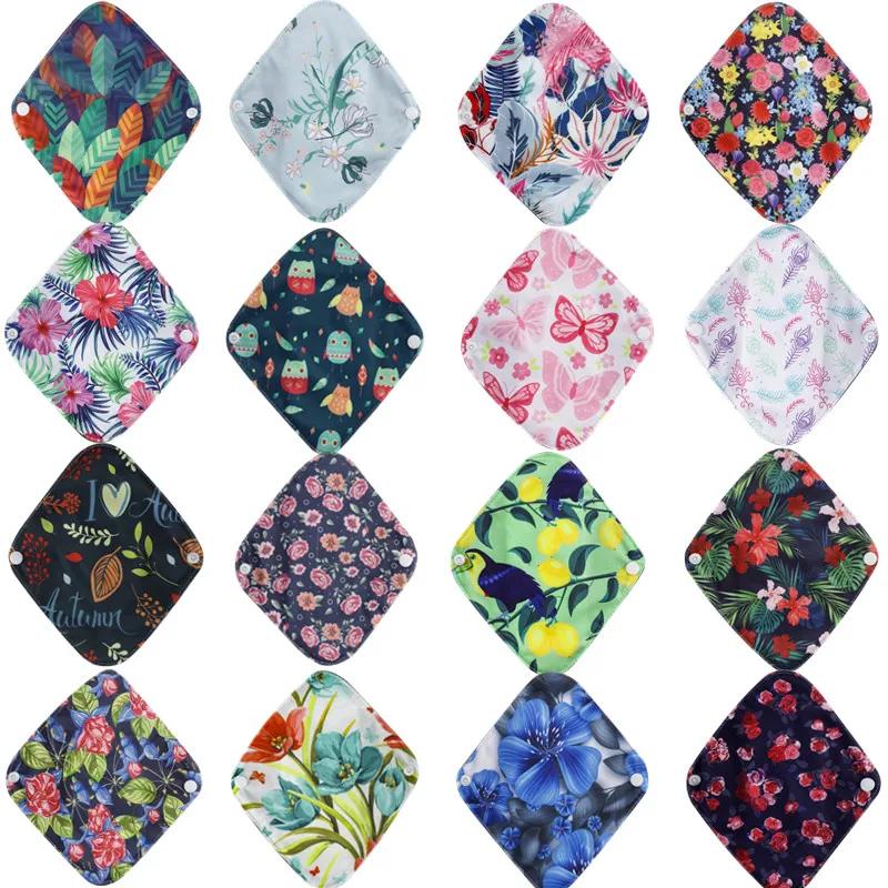Serviettes hygiéniques réutilisables charbon bambou 10 pièces - Doublure lavable maternité et règles