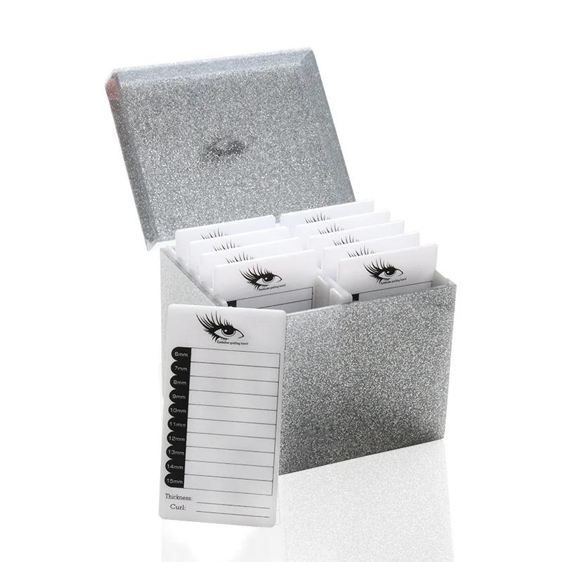 Boîte de Rangement à 5/10 Couches pour Faux-Cils, Palette de Maquillage, Support pour Colle, Outils