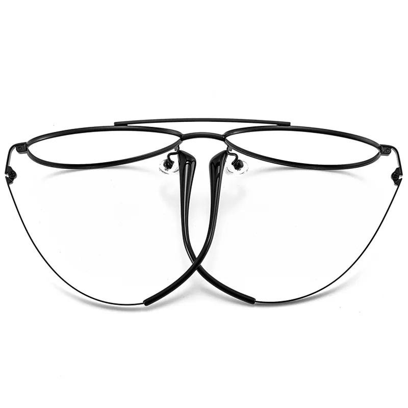 Monture de lunettes super légère en titane pur pour hommes, lunettes de pilote, lunettes décoratives