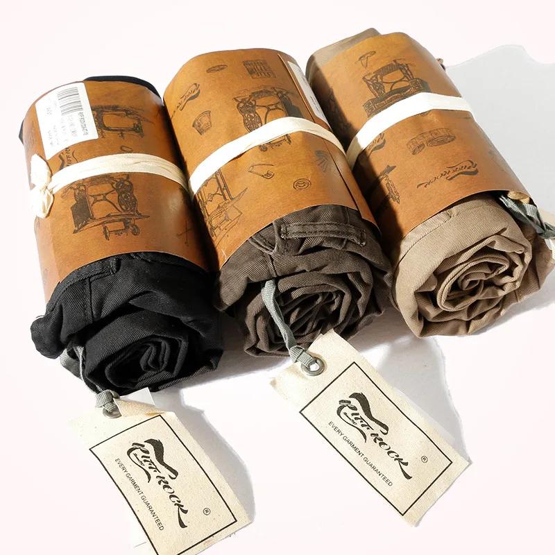 Pantalon décontracté en coton pur pour homme, nouveau, rétro américain, tissé, lourd, sergé, délavé,