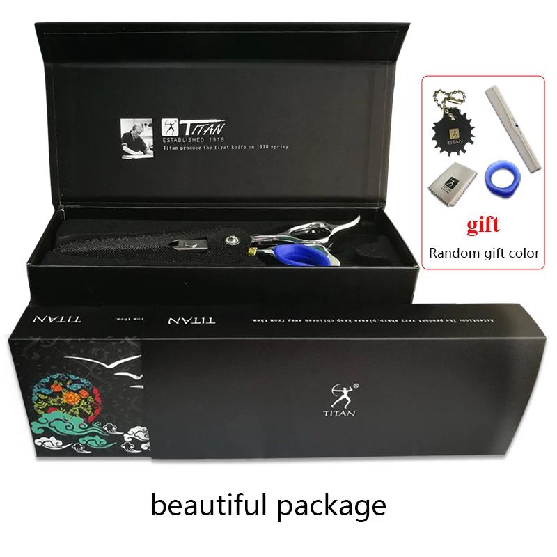 Titan professionnel 6.0 pouces ciseaux de coupe pour gaucher ciseaux de coiffeur ciseaux de coiffure