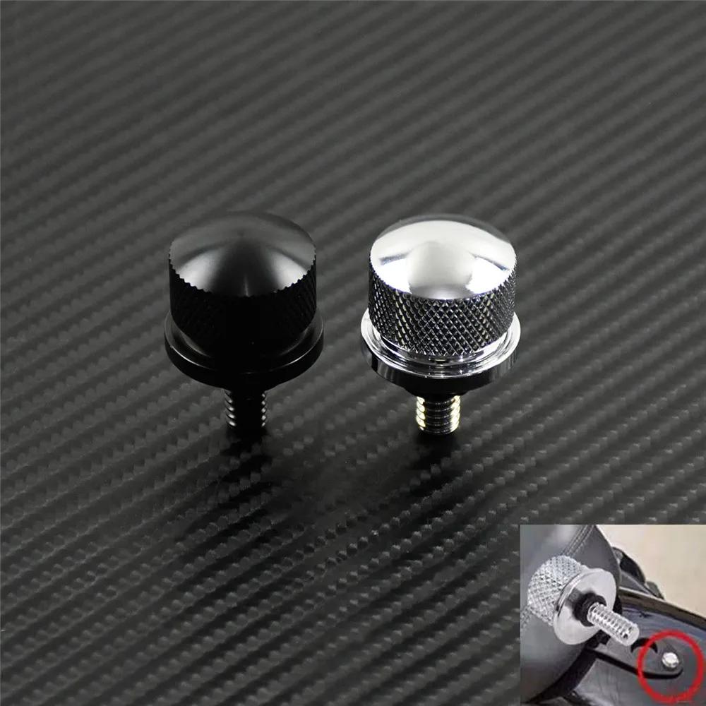 Vis de languette de boulon de siège de moto noir/Chrome, pour Harley Touring Road King Street Glide