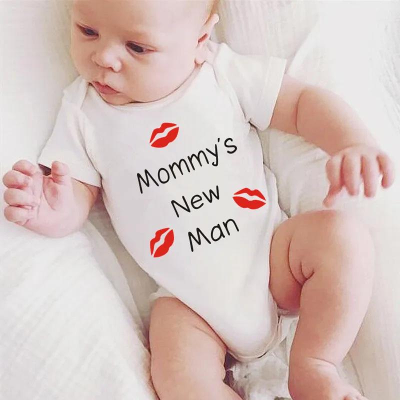 Nouveau-né bébé vêtements à manches courtes garçon vêtements maman nouveau homme Design 100% coton b