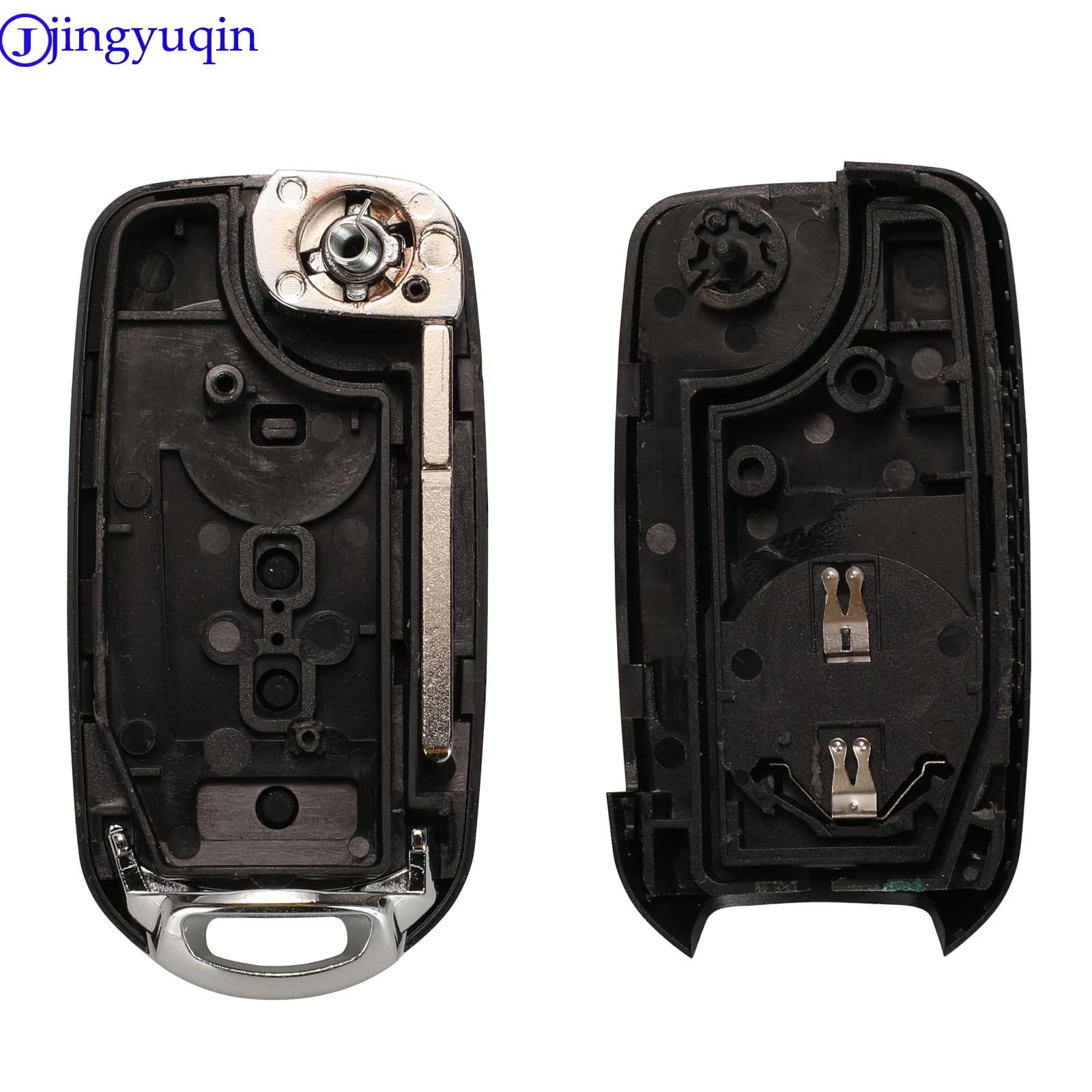 jingyuqin 3/4 Boutons 434MHz 4A Chip PCF7938 à distance de clé de voiture pour FIAT TYPE Toro 500X A