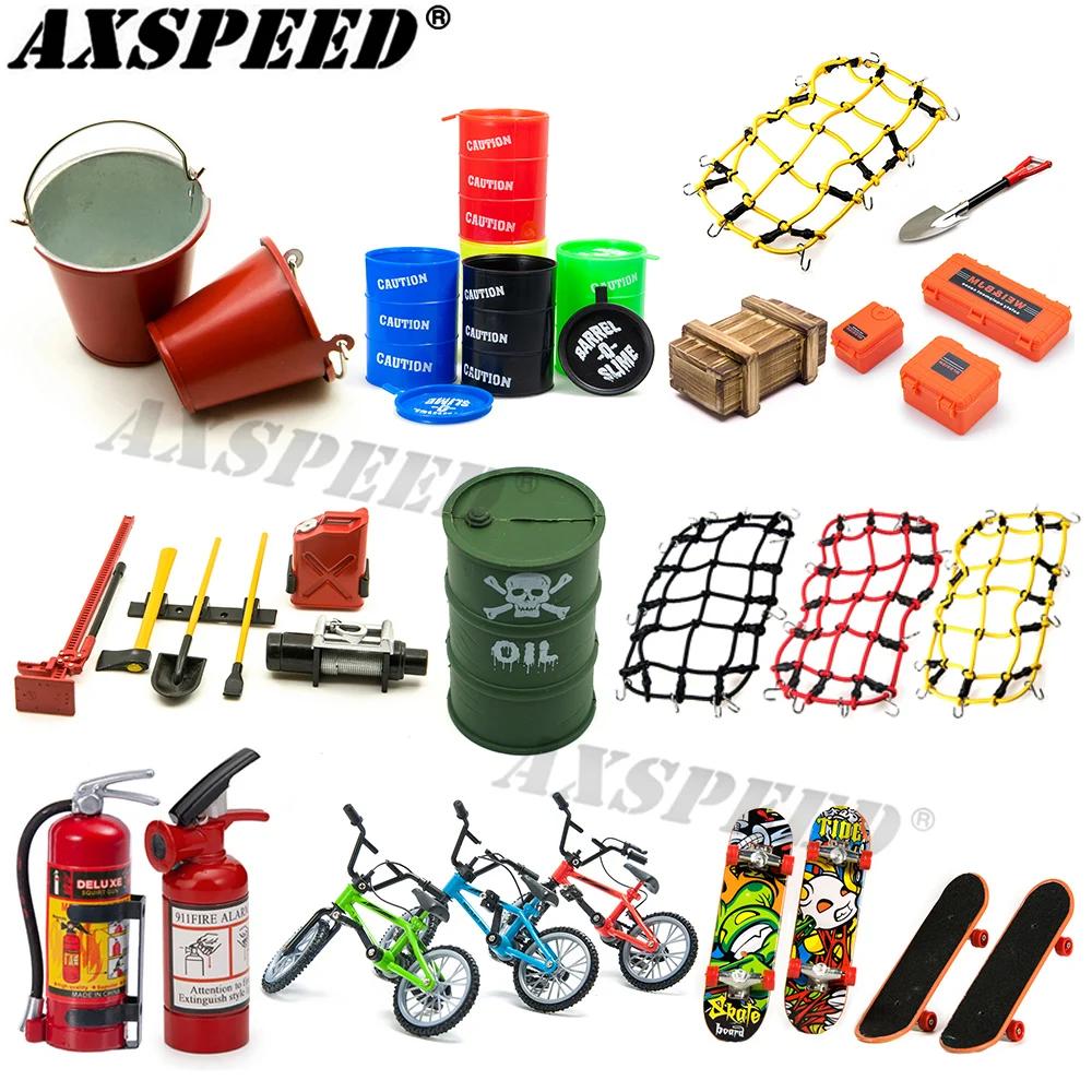 Accessoires à l'échelle 1:10, outils de décoration simulés, pelle, extincteur, bidon d'huile pour vo