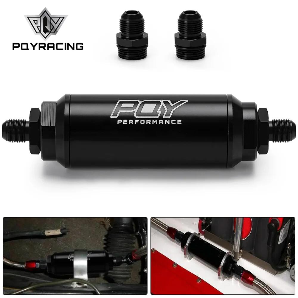 ID = 44mm PQY nouveau filtre à carburant avec 2 pièces AN6 et 2 pièces raccords adaptateur AN8 avec