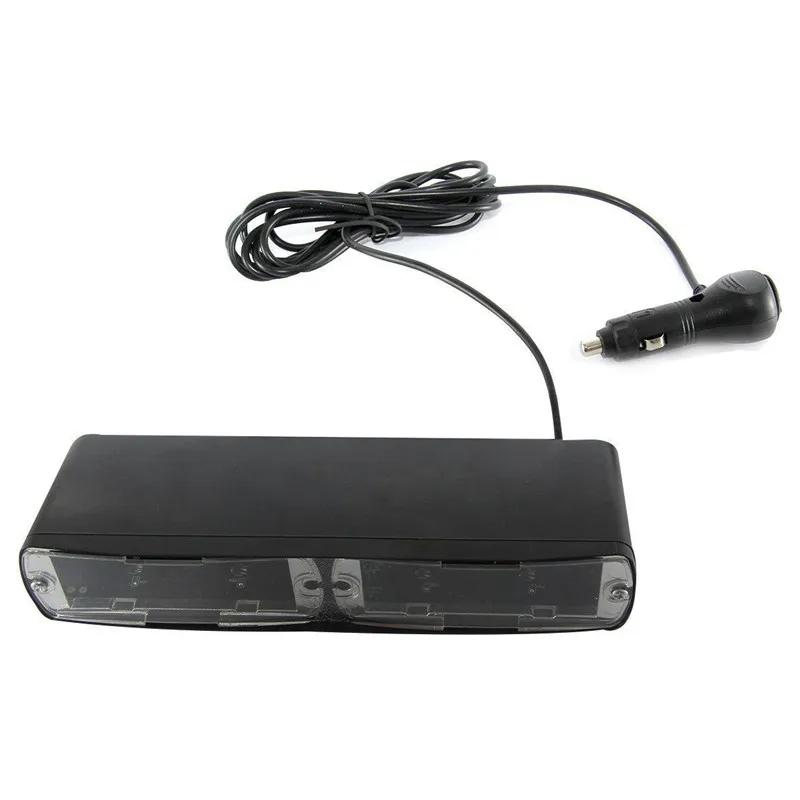 Barre lumineuse stroboscopique verte pour pare-brise, 16LED, tableau de bord, voyant de danger d'urg