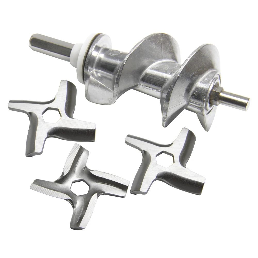 1 jeu d'appareils de cuisine, 1 pièce, 115mm, vis pour hachoir à viande SS- 989843 Et 3 lames pour
