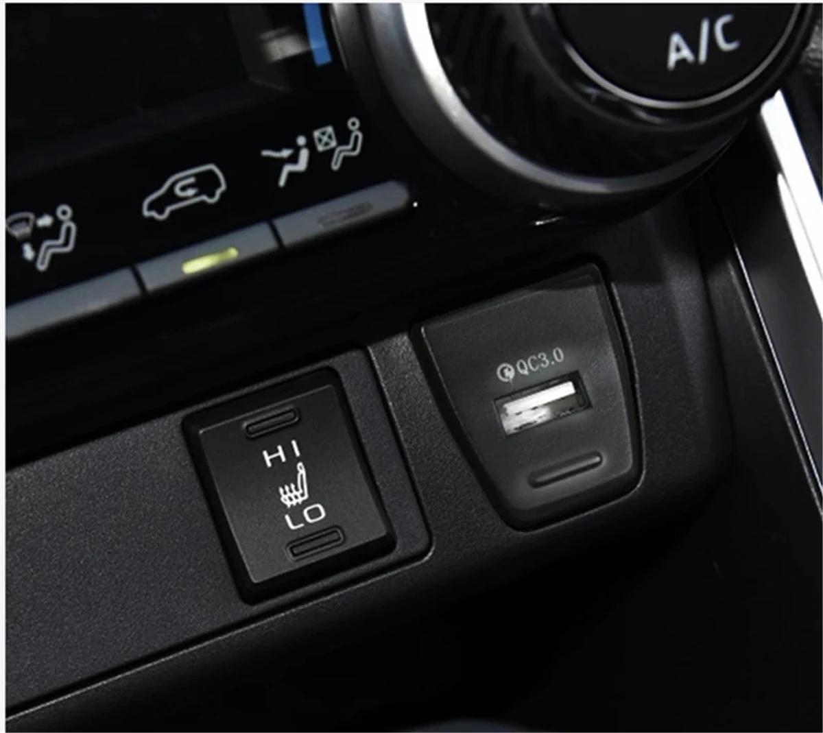 Prise de chargeur de voiture USB QC3.0, pour Toyota RAV4 2019 2020 2021, Position de commande centra