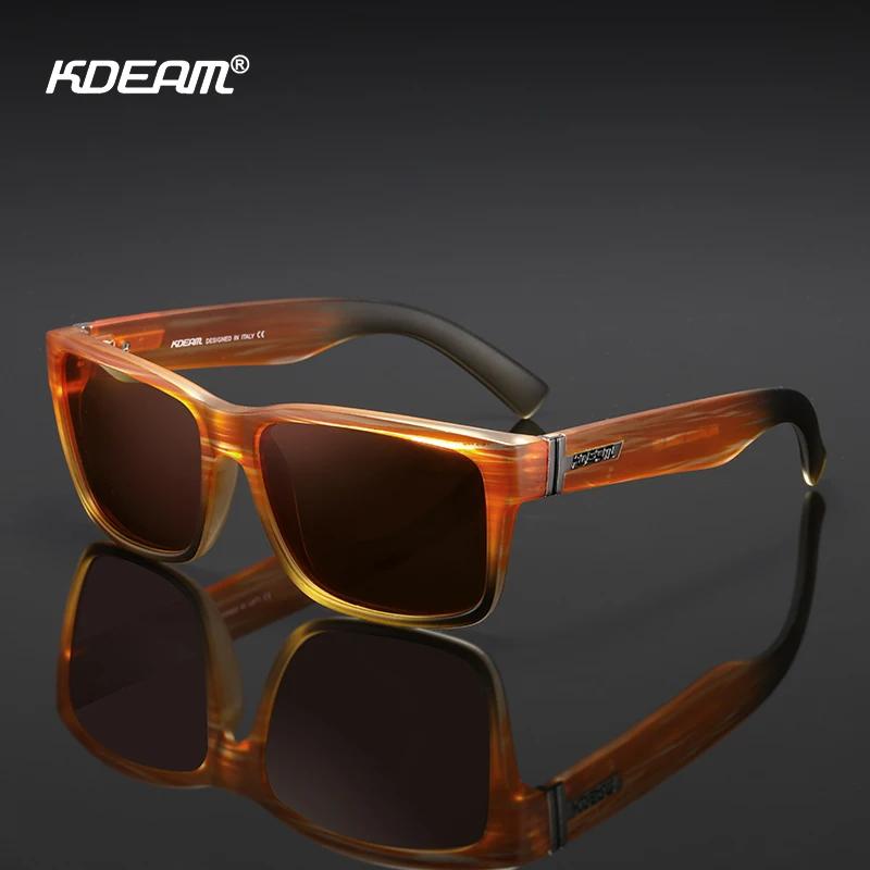 KDEAM Revamp de Sport hommes lunettes de soleil polarisées couleurs choquantes lunettes de soleil co