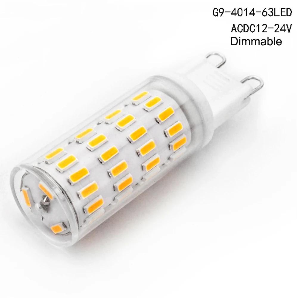 5 pièces 12v 24V lampe LED variable g4 G9 E14 BA15S ampoule LED blanc chaud froid pour lustre en cri