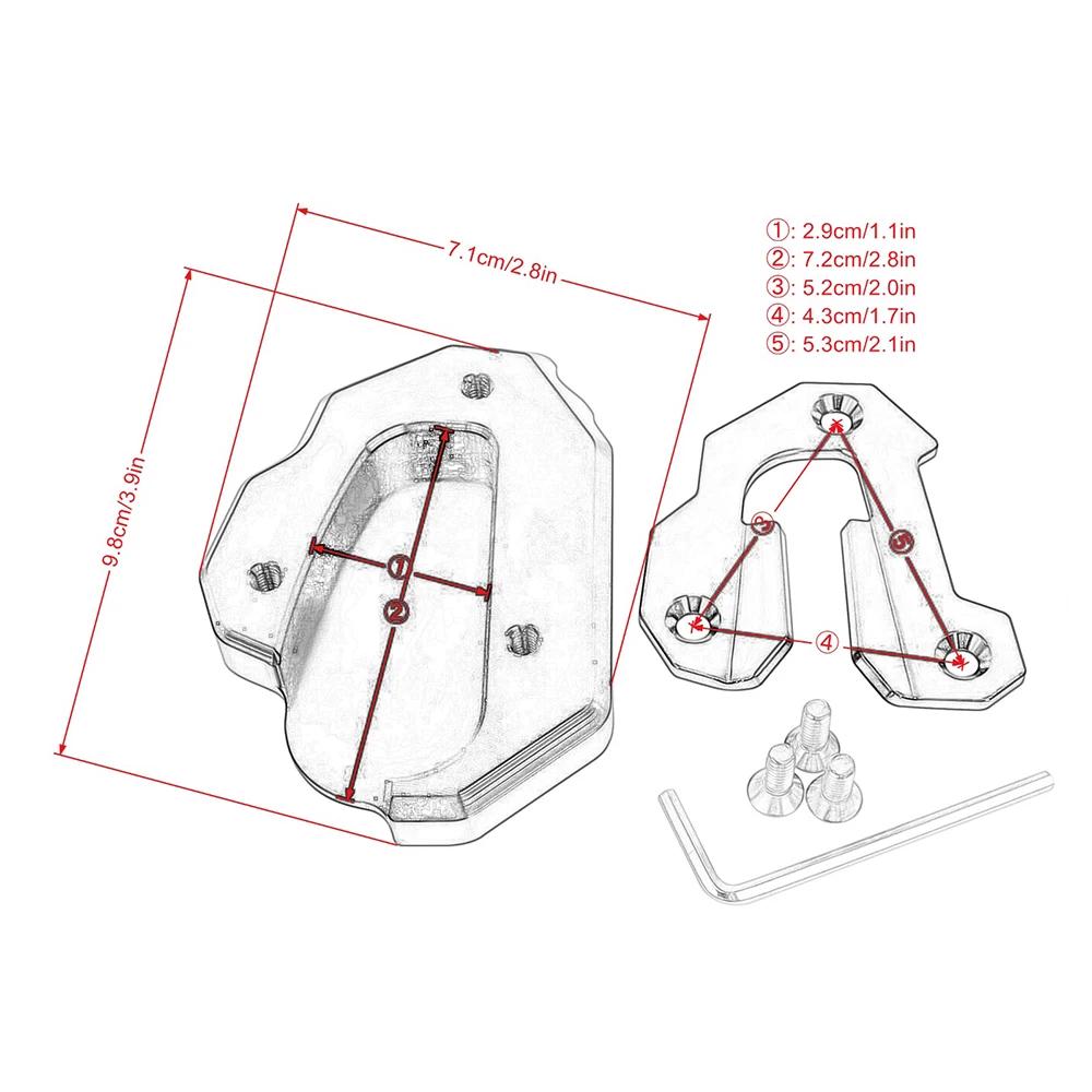 Extension de béquille CNC pour moto, plaque de Support latérale pour HONDA Goldwing 1800 GL 1800 F6B