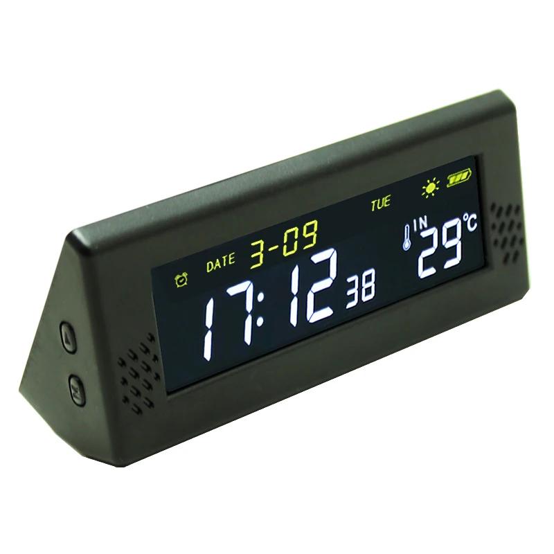 Pare-brise solaire, horloge numérique de voiture, rappel de temps de conduite, interrupteur intellig