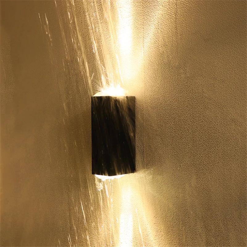 Applique murale extérieure étanche LED COB étanche IP65 applique en aluminium éclairage porche lampe