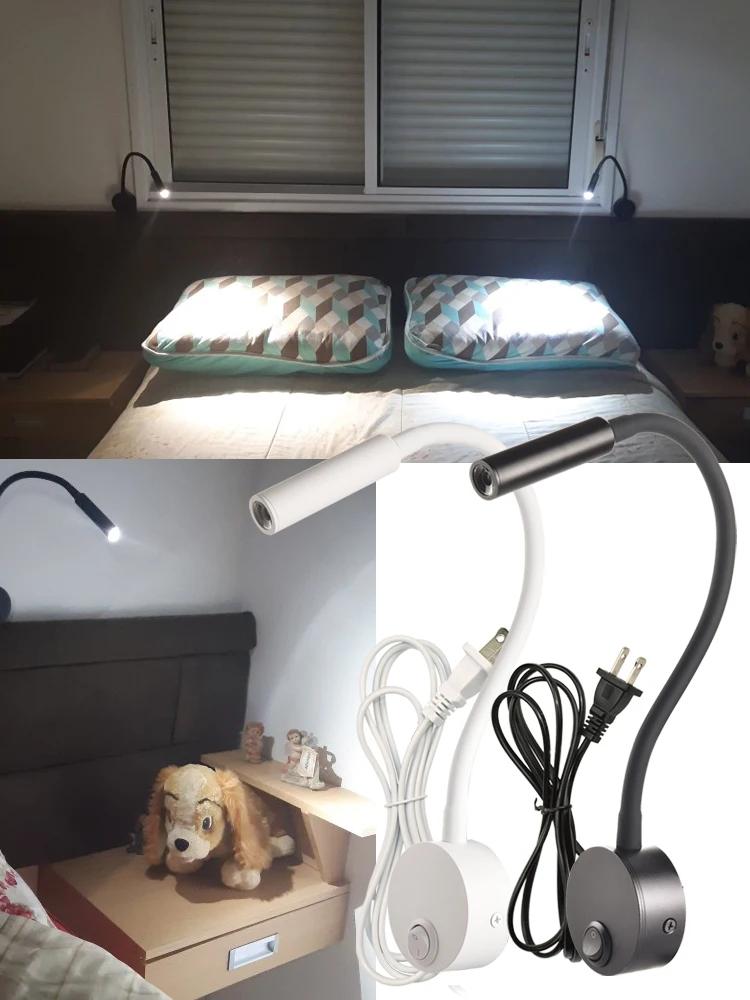 2 pièces стильн hôtel chevet travail étude lecture applique appliques 3W livre lampe veilleuse lumin