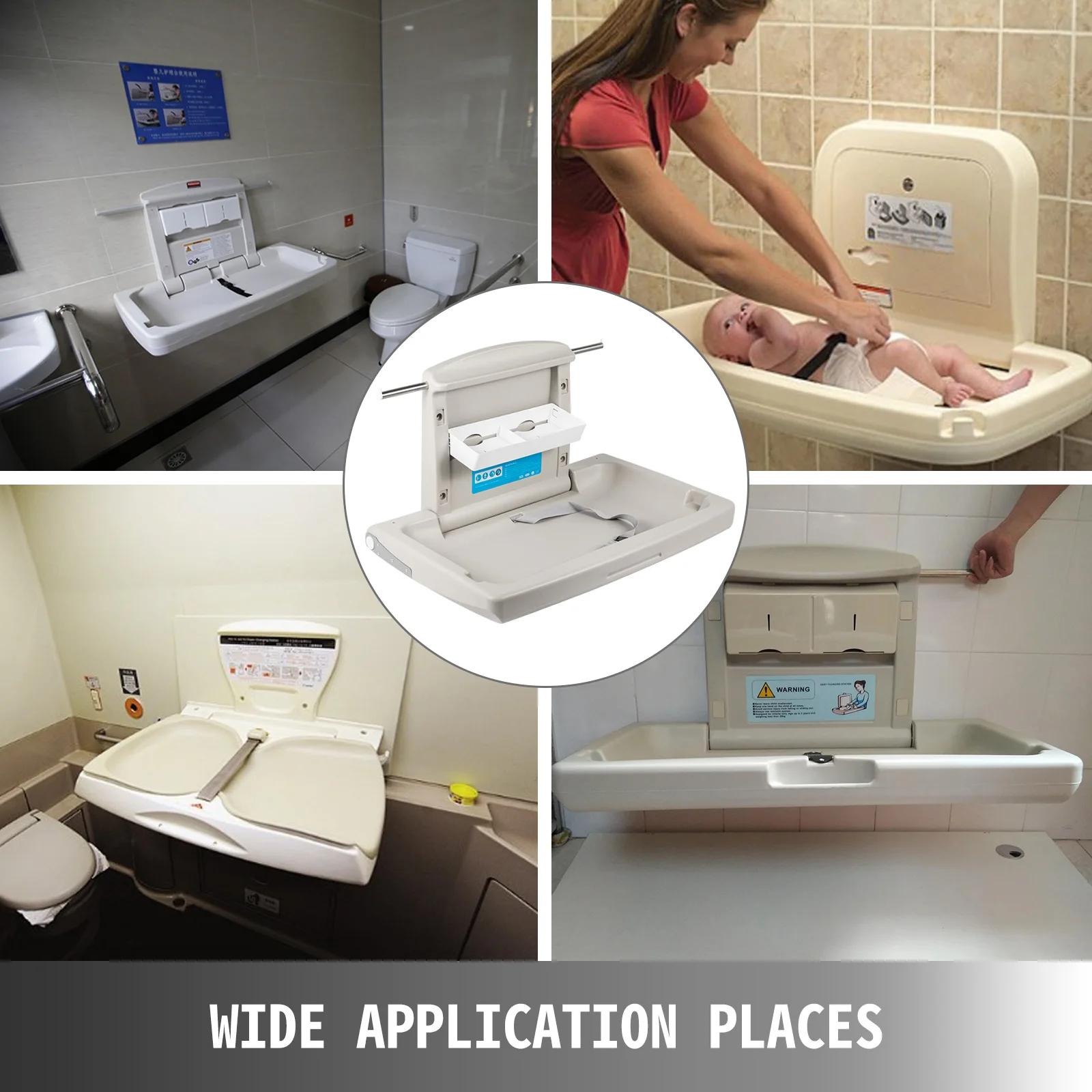 SucceBuy Station à langer pour bébé, support mural Commercial, Table à langer pliable, toilettes ver