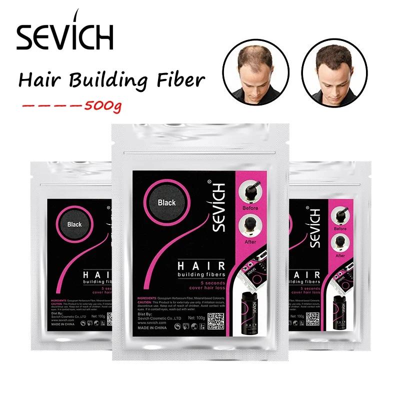 Sevich 500g fibre de renforcement des cheveux 10 couleurs kératine poudres Fibers fibre de repousse