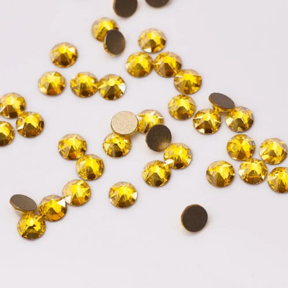 YANRUO 2088NOHF Shimmer AB Flatback verre Strass colle sur coudre des vêtements diamant couture Blin